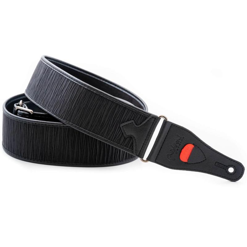 [RightOn STRAPS] ライトオンストラップス ギター・ベース用ストラップ 6cm巾 90～150cm DUNE BLACK