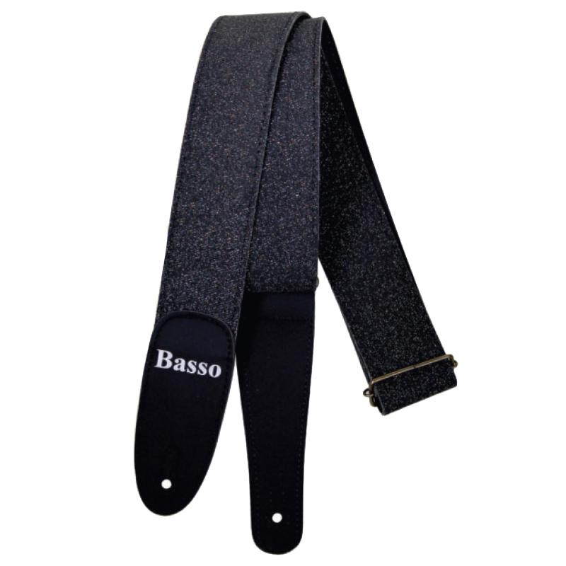 [バッソ] ギターストラップ EX 40 POROUS BLACK ダイアモンド・シリーズ ブラックギターストラップダイアモンド・シリーズ幅: 約50mmMAX: 約1450mmMIN: 約900mm