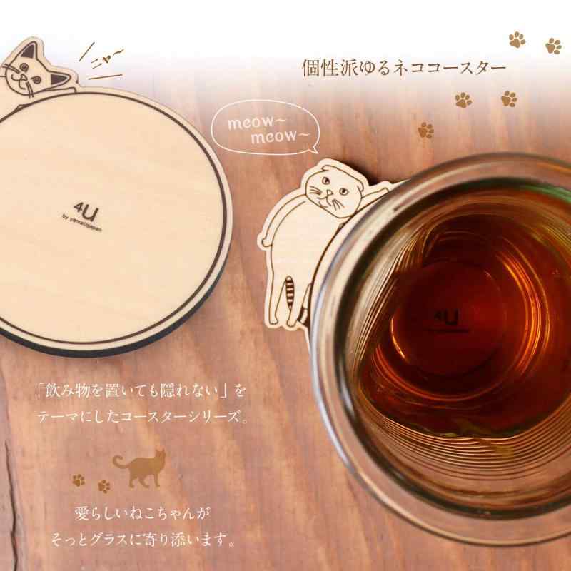 ヤマト工芸 4U coaster メインクーン CAT YK17-101 bambooec-10030585 バンブ サンプル画像2