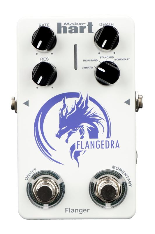 Maker hart flanger 4つのフランジャーモード搭載エフェクター - rate、e.level、depth、mode 32bit DSPエンジンと72bit Accumulatorによる