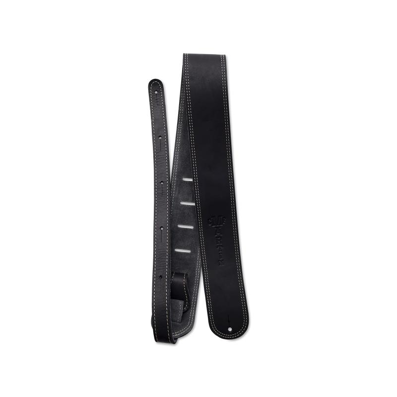  Ball Glove Leather Straps Black 18A0013 マーティン ボールグローブ レザー ギターストラップ – ブラック | ソフトで使い込まれたような感触、ダブルステッチ、C. F ロゴ入り