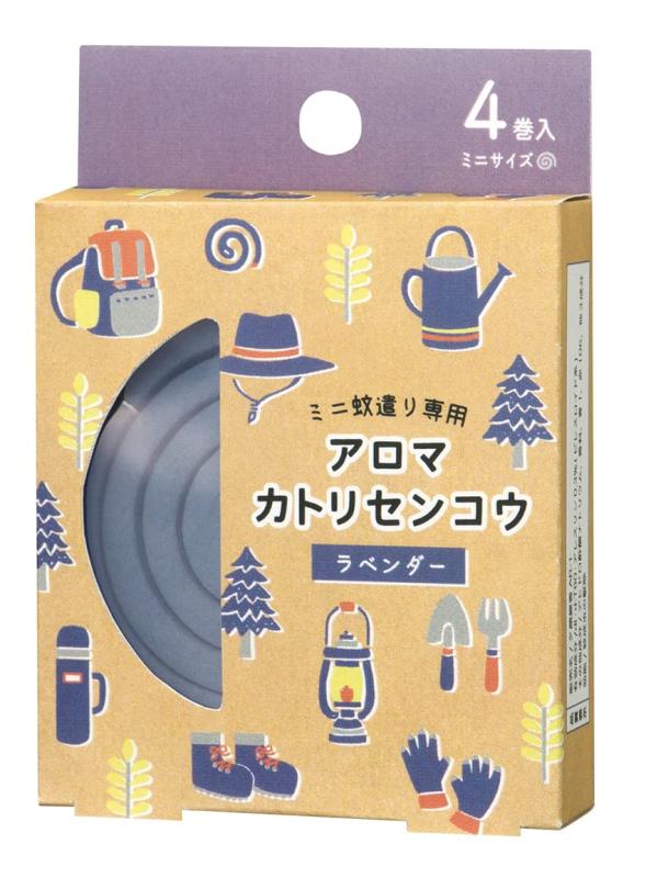 樂天商城 - デコレ(Decole) コーポレーション アロマ ミニ蚊取り線香 ラベンダー 約70×18×h100mm SK-51043