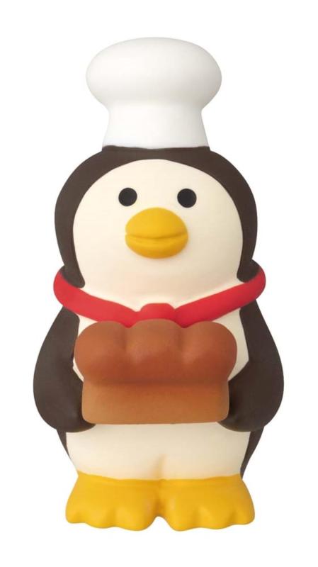 乐天商城 - デコレコーポレーション concombre パン屋の店員ペンギン ブラック サイズ：約W2.7 D3.2 H5.2 ZCB-38085