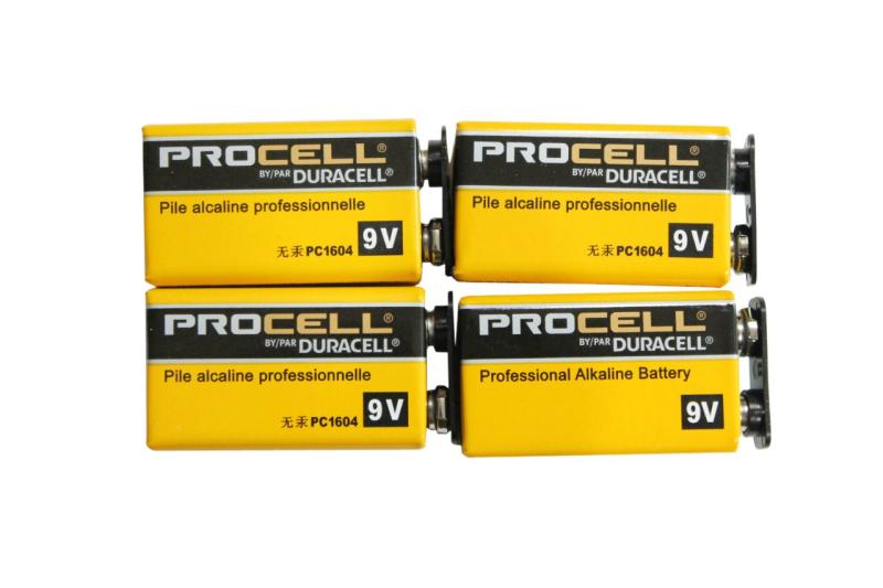  デュラセル(Duracell) PROCELLプロセル 9V電池 エフェクター/楽器用アルカリ電池 4個セット DP-9V-4pcs