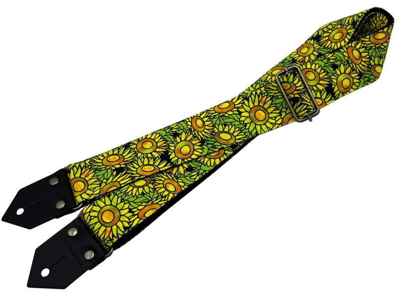 Spice Note スパイスノート ギターストラップ Printing Fablic Series 日本製 全長820mm～1450mm ひまわり ES-PP50FL/SUN