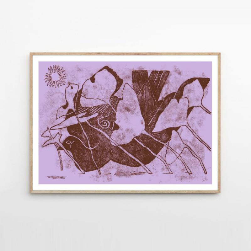 Rakuten - THE POSTER CLUB ポスタークラブ Wood Pigeon 30×40cm Birthe Janssens