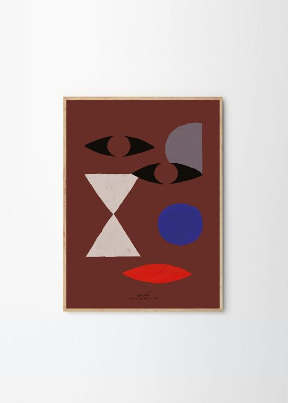 THE POSTER CLUB ポスタークラブ Abstract Face 30×40cm Matias Larrain