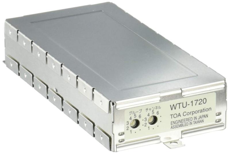 TOA ワイヤレスチューナーユニット(チャンネル増設用) WTU-1720 シルバー水晶制御PLLシンセサイザー方式シングルチューナー