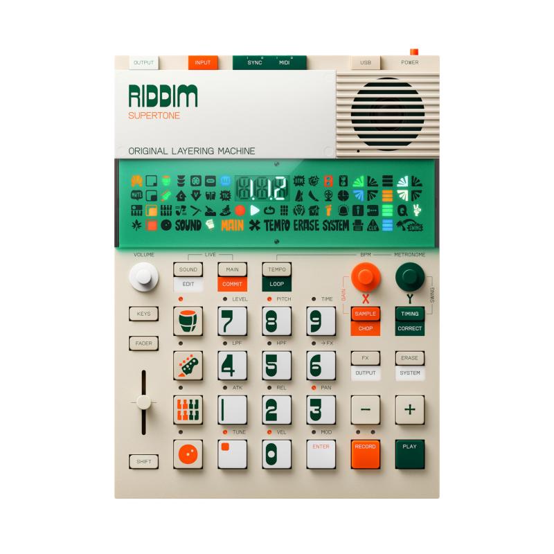 teenage engineering EP-40 riddim supertone サンプラー シーケンサー コンポーザー レゲエ/ダブ/ダンスホール向け 128MB 400超サウンド 内蔵シンセ ダブサイレン ループ制作 ライブパフォーマンス【国内