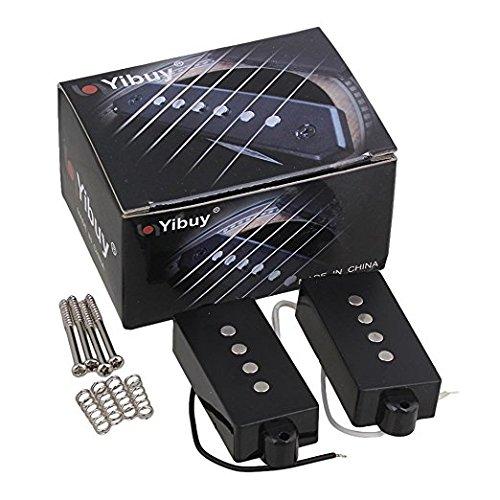 Rakuten - Yibuy ブラック 4弦 Noiseless ピックアップ プレシジョンース用