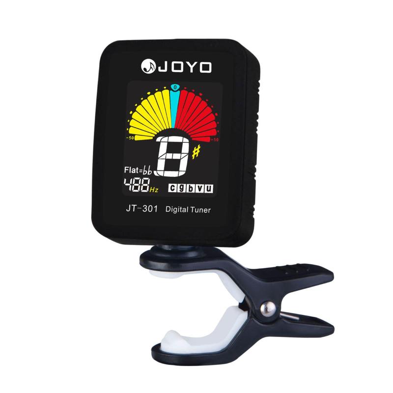 JOYO (ジョーヨ) クリップチューナー クロマチックタイプ LCDカラーディスプレイ JT-301 BLK