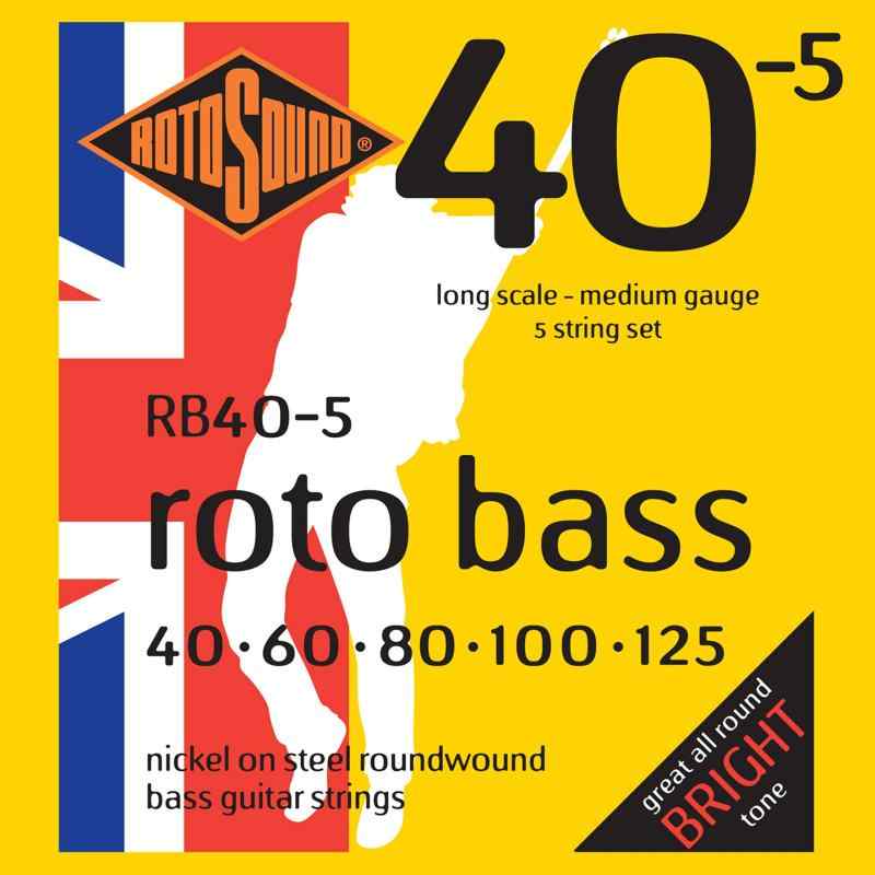ROTOSOUND ロトサウンド ベース弦 Nickel on Steel Roundwound 5弦 / Medium (.040...