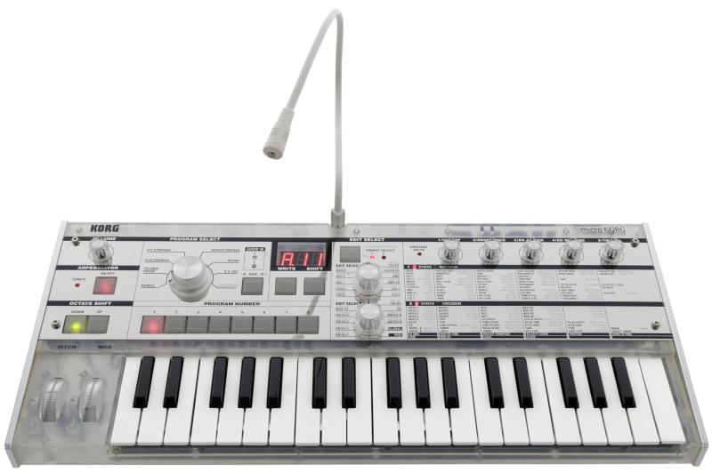 KORG コルグ アナログ モデリング シンセサイザー microKORG Crystal 20周年記念モデル ボコーダー 電池駆動可 37鍵 マイク付属