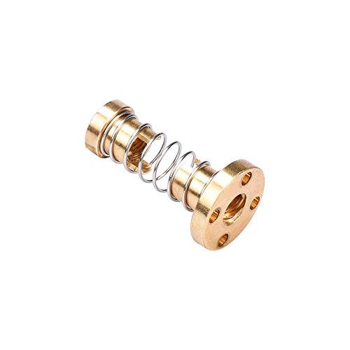 Witbot T8アンチバックラッシュスプリング式ナット 除去ギャップナット 8mm Acme用 ねじ棒 送りねじ DIY CNC 3Dプリンター部品（3個入り）