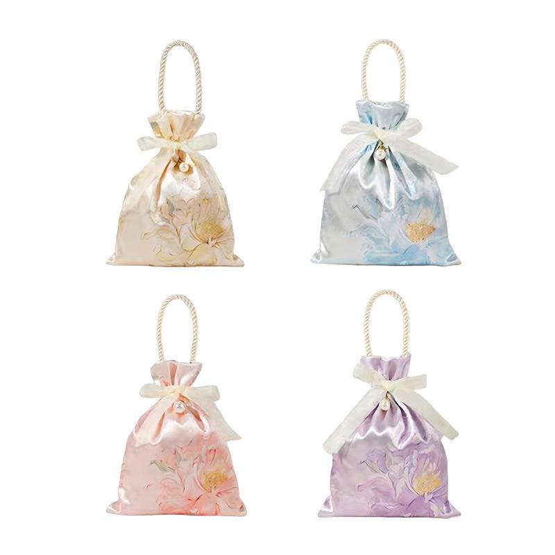 樂天商城 - Nannlia [4個セット] ラッピング プレゼント 袋 ギフトバッグ 小 13.5x15.5cm ギフト袋 贈り物 人気 おしゃれ 収納 お祝い 記念日 結婚式 母の日 父の日 誕生日 バレンタイン クリスマス