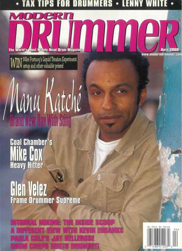 樂天商城 - MODERN DRUMMER モダンドラマー 「表紙：Manu Katché (マヌ・カッチェ)」 2000年4月号