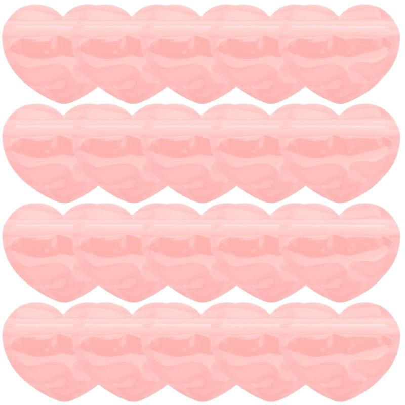 樂天商城 - iplusmile 50個 個 ハート 形 自分 封印 袋 飴 ギフト お菓子 袋 ベーカリー クッキー チェロ セロファン 袋 用 パッケージ ネックレス イヤリング ジュエリー 赤