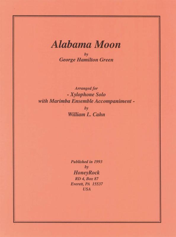 打楽器アンサンブル楽譜〈5重奏〉「Alabama Moon」