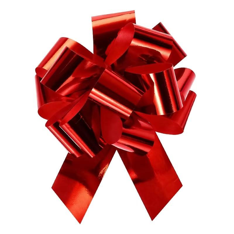 樂天商城 - 10Pcs 4 Inch Metallic Large Big Pull Bow Gift Wrapping Bows Ribbon