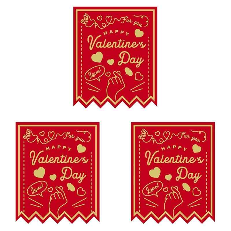 ヒカリ紙工 SMラベル GY246 Happy Valentine's 600枚 bambooec-10028740 バンブ サンプル画像3