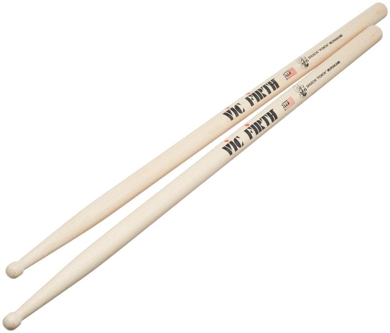 VIC FIRTH 村上“ポンタ"秀一 モデル ドラムスティック VIC-MPS素材:メイプルサイズ:15.5×405mm村上“ポンタ"秀一モデル永年愛用する127Mのプロポーションを忠実の再現し、滑りにくいシーラフィニッシュなどVIC FIRTHならではのチューニングを施した。