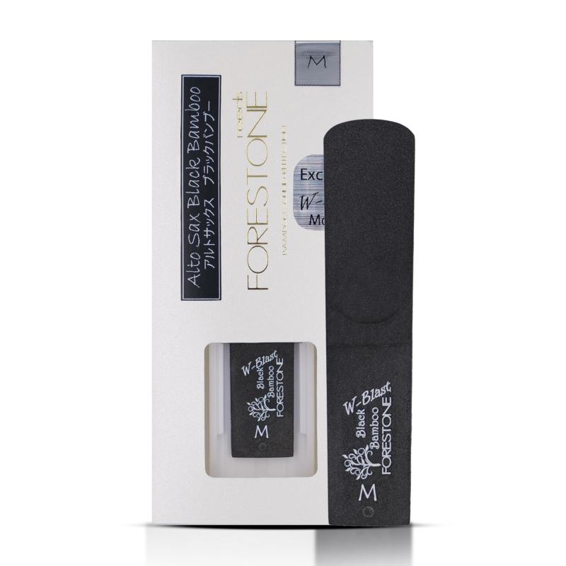 FORESTONE フォレストーンリード Black Bamboo W-Blast アルトサックス用 【硬さ：M ミディアム】 FBWAM通常モデルでは裏面（マウスピースとの接地面）側のみのブラスト加工を表面にも施したモデル両面へのブラスト加工より通常モデルよりもブライトなサウンド