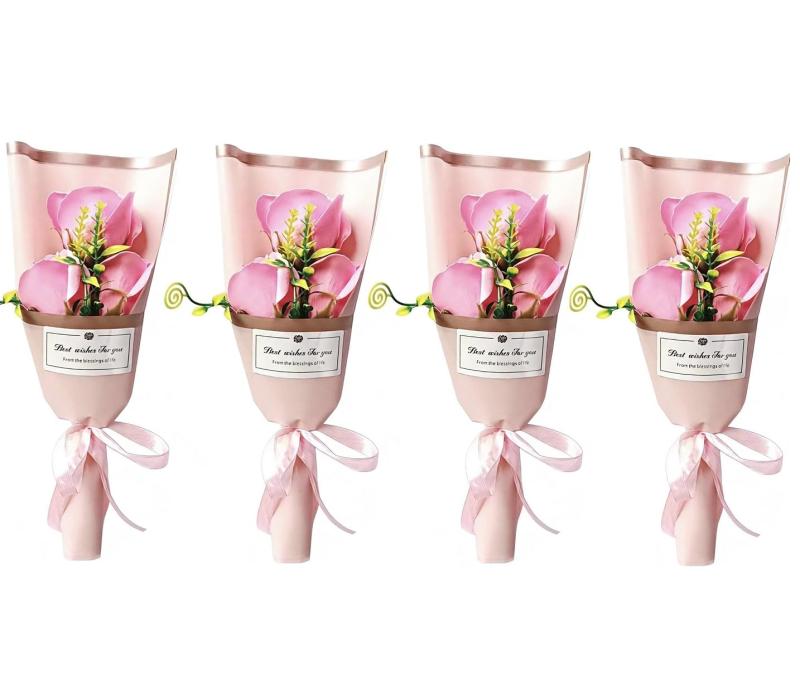 樂天商城 - himsyuden 一輪 バラ 造花 10本セット ソープフラワー 花束 ローズ 石鹸花 個包装 ロマンチック 花飾り バレンタインデー 母の日 誕生日 ギフト ウエディング 卒業式 結婚お祝い 贈り物 彼女 友