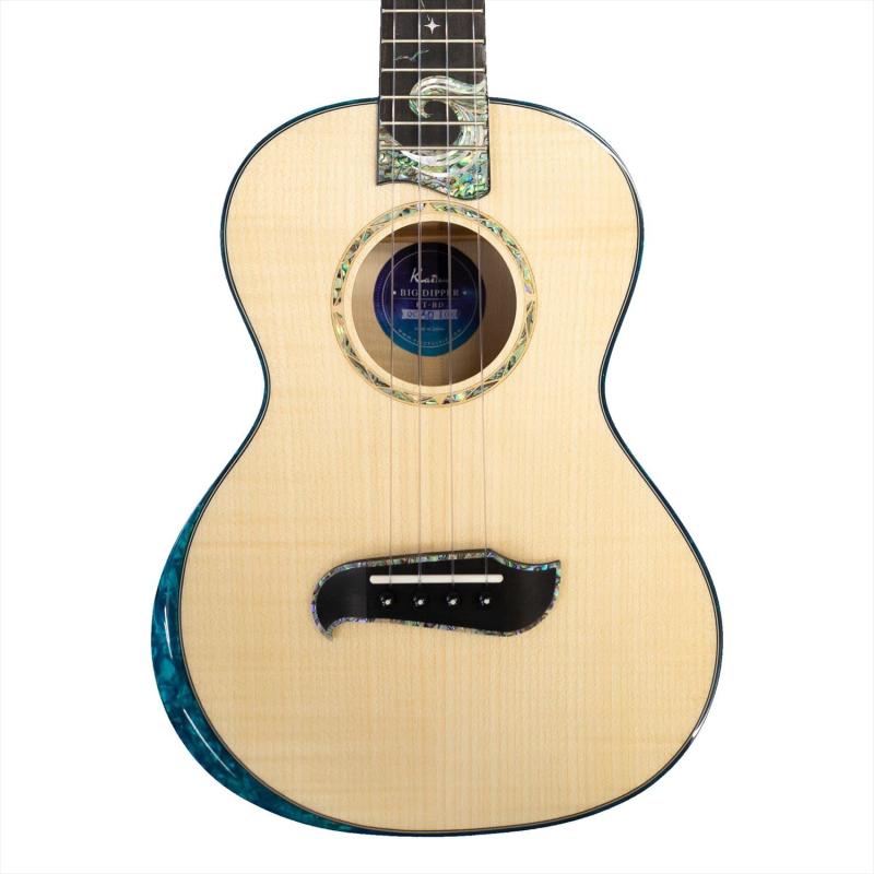 バンブのKai Ukulele KT-BD テナーウクレレ アバロンインレイ採用 ケース付き｜アングル3