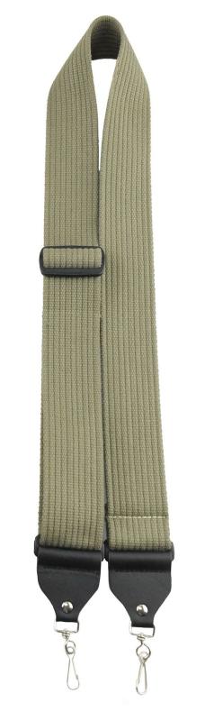 Perri's (ペリーズ) PC2PBJ-6681 GRN フックタイプ バンジョーストラップ 2"Deluxe Cotton Banjo W/Metal Hooksコットン素材の布地を使用したメタルフックタイプのバンジョー用ストラップ。落ち着いた自然な質感のシンプルなデザインが多くのプレイヤーに好まれます。長さ：Max 1310mm Min 760mm幅：50mm