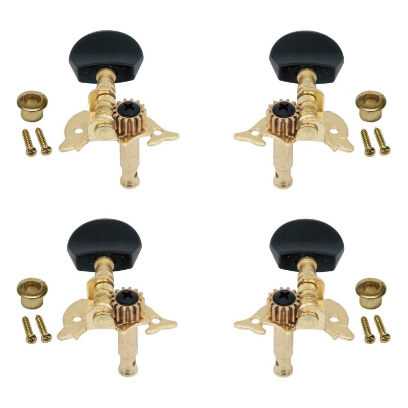 乐天商城 - MAHALO ウクレレ糸巻き 4個1SET UMH100G GD/BK