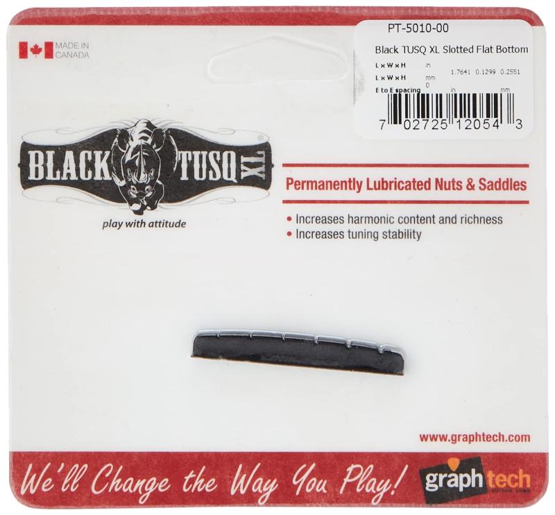 graphtech(グラフテック) BLACK TUSQ XL PT-5010-00 Fenderスタイル用ナット フラットボトムタイプ