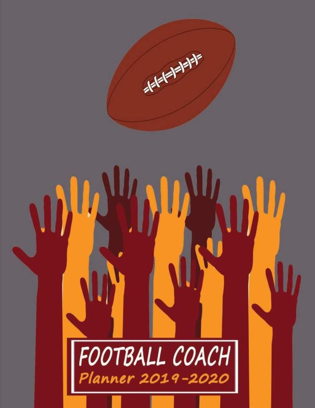 Youth Football Drill Book: 2019 to 2010 Academic Year Youth Coaching Notebook, Calendar, Blank Field Pages & Team Roster –