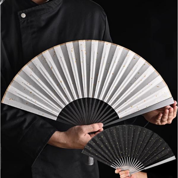 扇子 鉄扇 護身扇 ファン うちわ 一尺 ブラック 黒鉄扇 金鉄扇 白鉄扇 重厚感 鉄扇子 護身 持ち歩き 人気 贈り物 素材：合金+ステンレス+アルミ合金+きぬふ