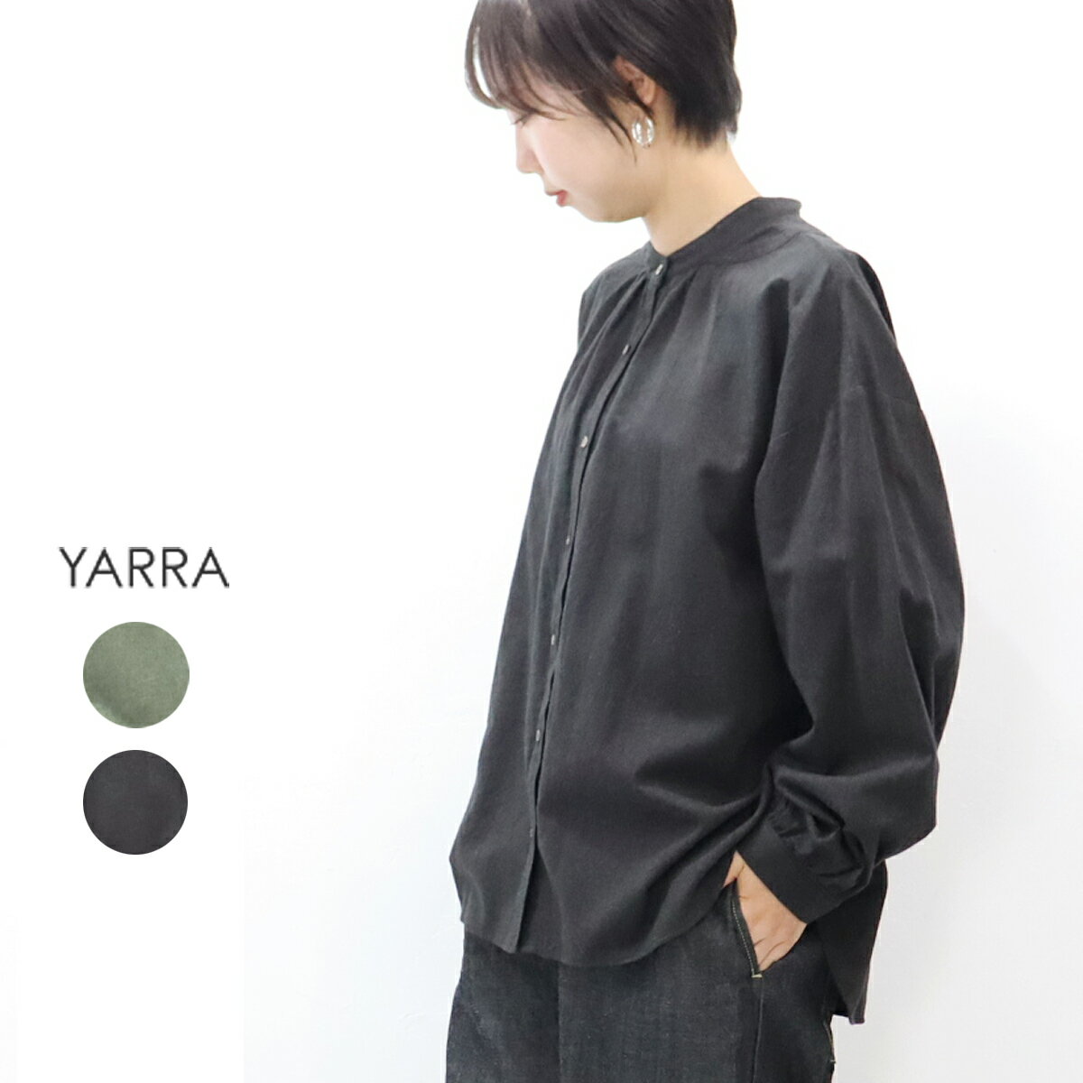 YARRA（ヤラ）SIDOGRASタックシャツブラウス