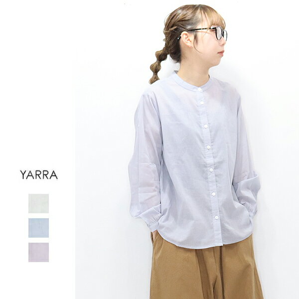 【70％OFFセール】YARRA（ヤラ）ヘンリーネックブラウス