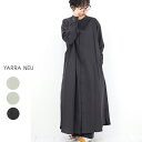 YARRA　NEU（ヤラニュー）アセテート綿リネンロングシャツワンピース