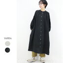 YARRA（ヤラ）ボリュームスリーブ前あきワンピース