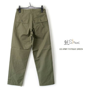 【ポイント10倍】orSlow オアスロウ/MEN'S　US ARMY FATIGUE GREEN【送料無料】【01-5002-76】