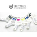 LUCKY SOCKS（ラッキーソックス） MIX LINE SOCKS（ミックスラインソックス）LSLINE-001