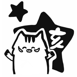 【ゴム印】干支スタンプ(亥年)絵柄/02.亥と星年賀エコ・ゴム印(20×20mm)【ゴム印・スタンプ・イラスト】