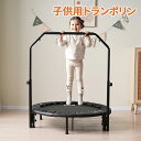 「グレー+グレー4月中旬入荷予定」トランポリン 子供用 BTM 耐荷重110kg 手すり付き 折りたたみ スプリング式 静音 大型 室内 スポーツ 遊具 おもち...