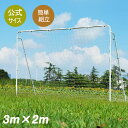 【2-4営業日発送】フットサルゴール 3m×2m 組立式 公式サイズ キャリーバッグ付 家庭用 室内 屋外兼用 練習用ネット サッカーゴール フットサル ゴール...