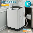 【8種類モード】全自動洗濯機 7kg 縦型 7キロ 洗濯機 縦型洗濯機 洗剤投入口付き 大容量 家庭用 7kg 洗濯 脱水 ステンレス槽 排水ホース 部屋干し ...