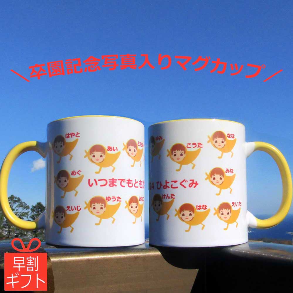 写真入り 名入れマグカップ 1個から 卒園記念品 マグカップ ひよこ 名入れ オリジナル マグカップ 卒園 先生 プレゼント 子供 記念品 ヒヨコ チーム クラス 年長組 メッセージ 幼稚園 保育園 顔写真 卒業 先生 プレゼント 卒団 卒園 記念品 写真入り 可愛い