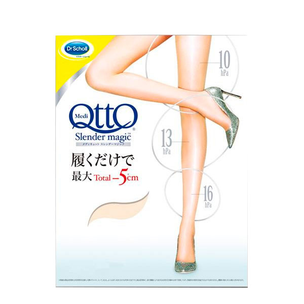 Dr.Scholl（ドクター・ショール）　おそとでメディキュット　着圧ストッキング　スレンダーマジック　ライトベージュ・M-L　1足　メーカ直送品　　代引き不可/同梱不可