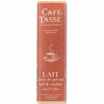 カフェタッセ チョコレート CAFE-TASSE(カフェタッセ) ピーカンナッツ＆クッキーミルクチョコ 45g×15個　メーカ直送品　　代引き不可/同梱不可