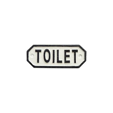 63577 サインプレート TOILET ホワイト　メーカ直送品　　代引き不可/同梱不可