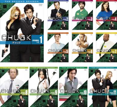 CHUCK チャック セカンド シーズン2(11枚セット)第1話〜第22話【全巻セット 洋画 中古 DVD】ケース無:: レンタル落ち