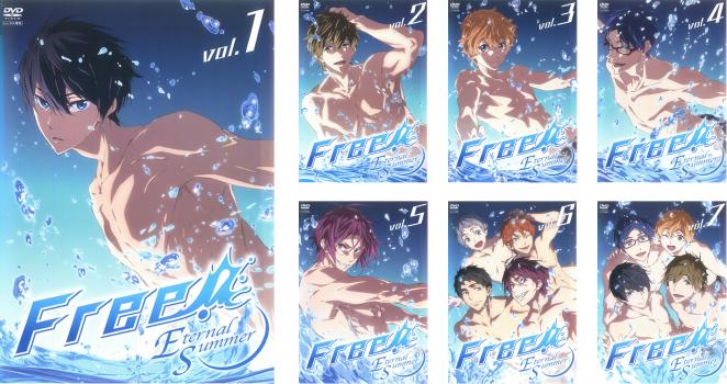 Free! フリー Eternal Summer(7枚セット)第1話〜最終話【全巻セット テレビアニメ DVD 中古】ケース無し レンタル落ち