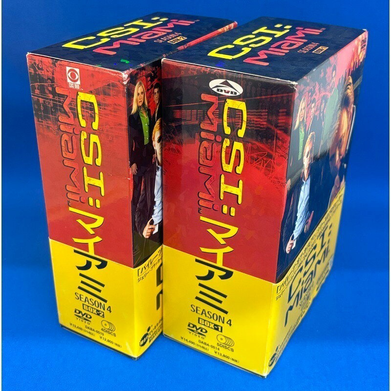 レンタル落ち CSI：マイアミ シーズン4 DVD BOX-1、BOX-2 【中古：可】